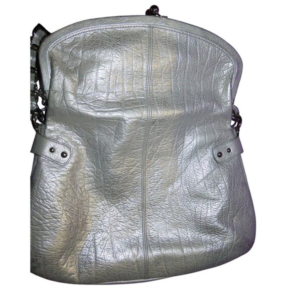 Coach 2009 Bleecker Street Limited Edition Platinum Extra Large Framed Kisslock - Picture 12 of 15